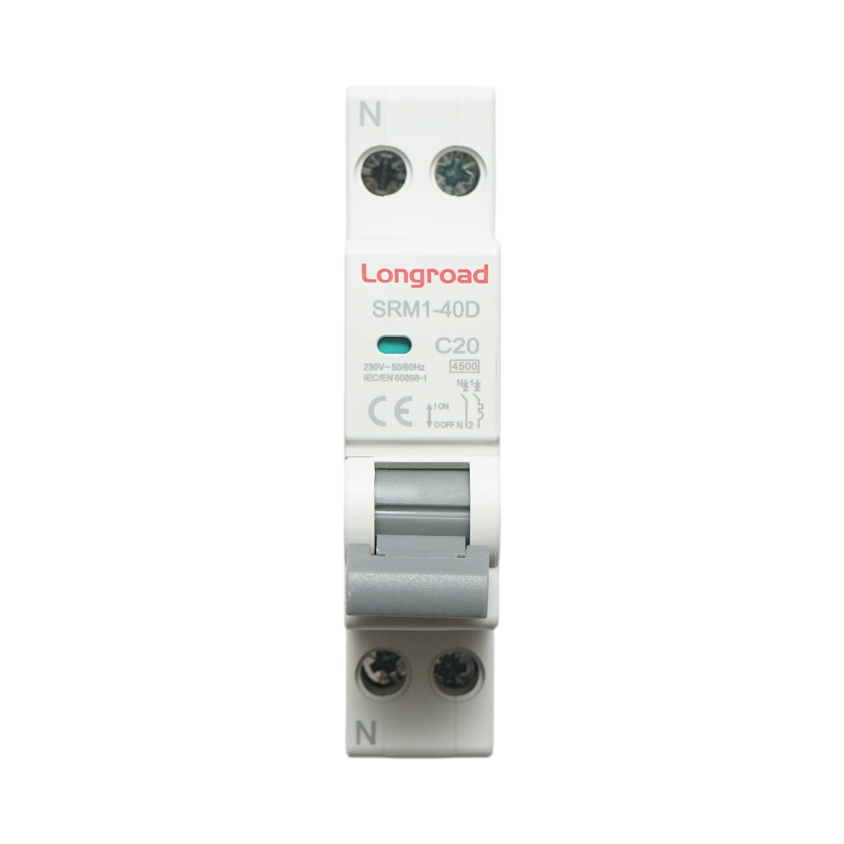 Siguranta automata bipolara 1P+N, 20A, 4.5kA Longroad