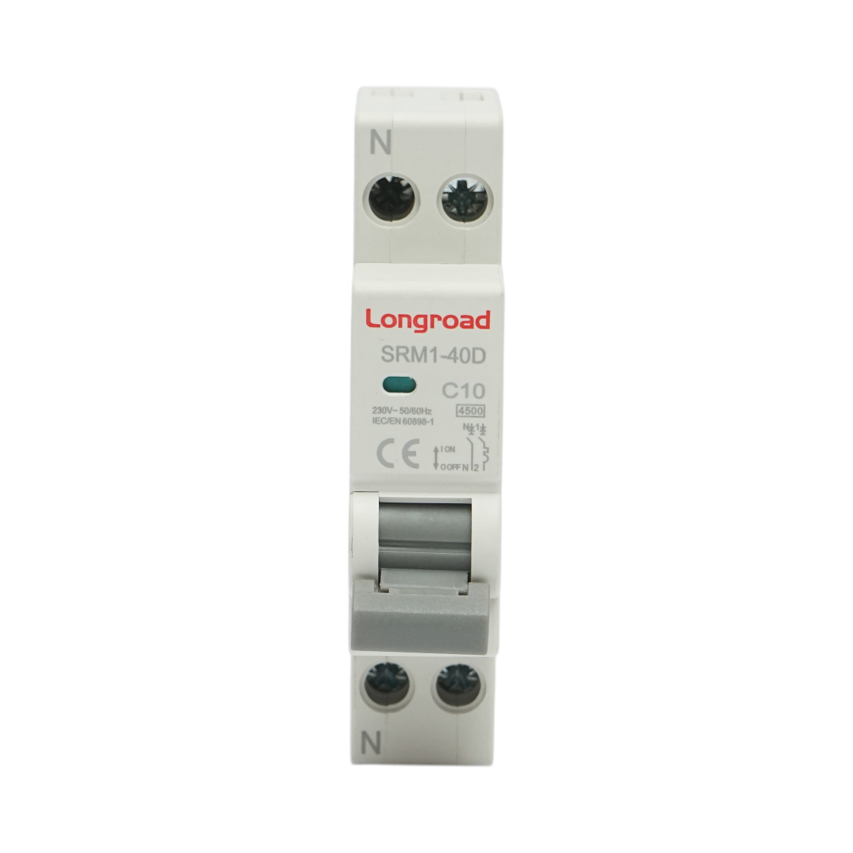 Siguranta automata bipolara 1P+N, 10A, 4.5kA Longroad