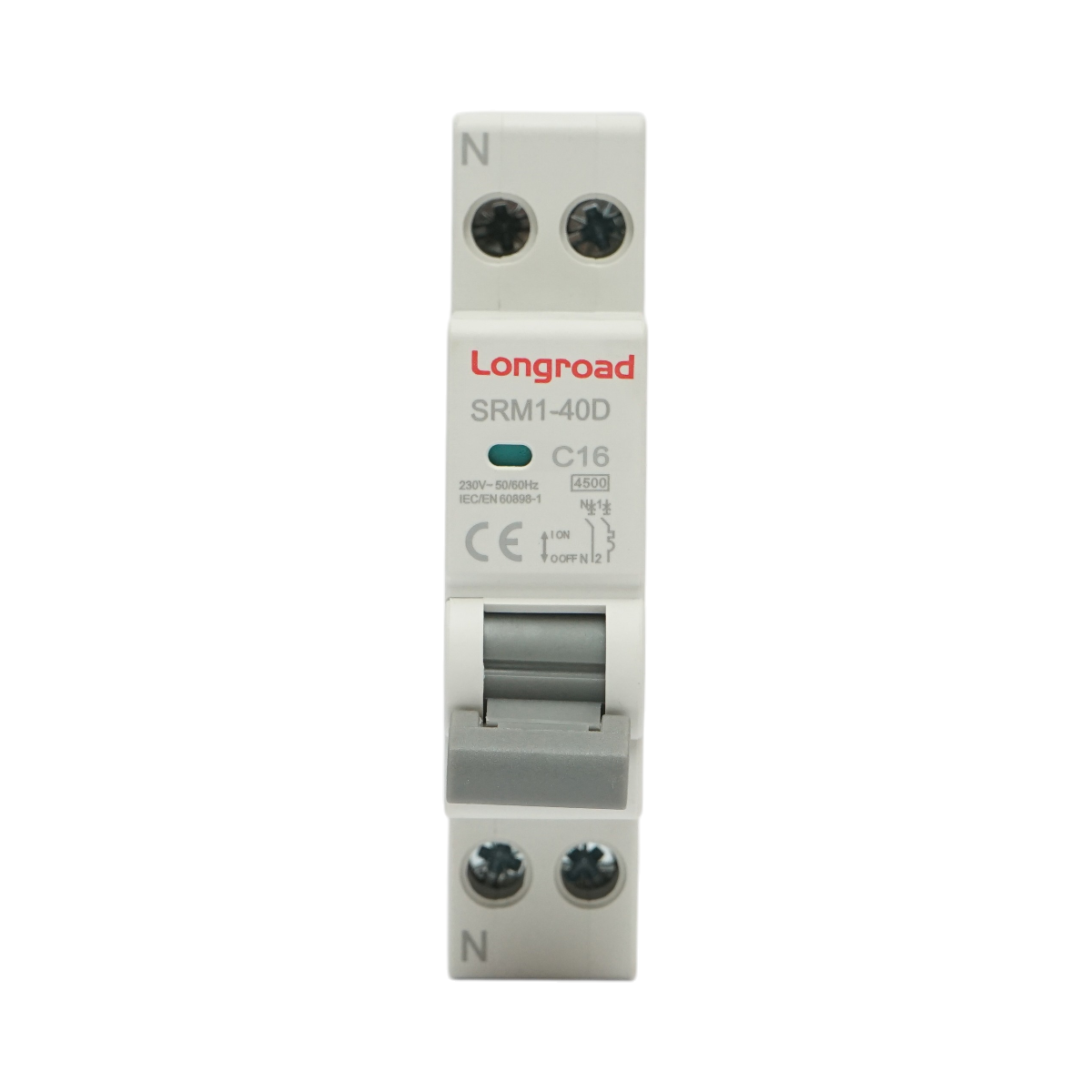 Siguranta automata bipolara 1P+N, 16A, 4.5kA Longroad