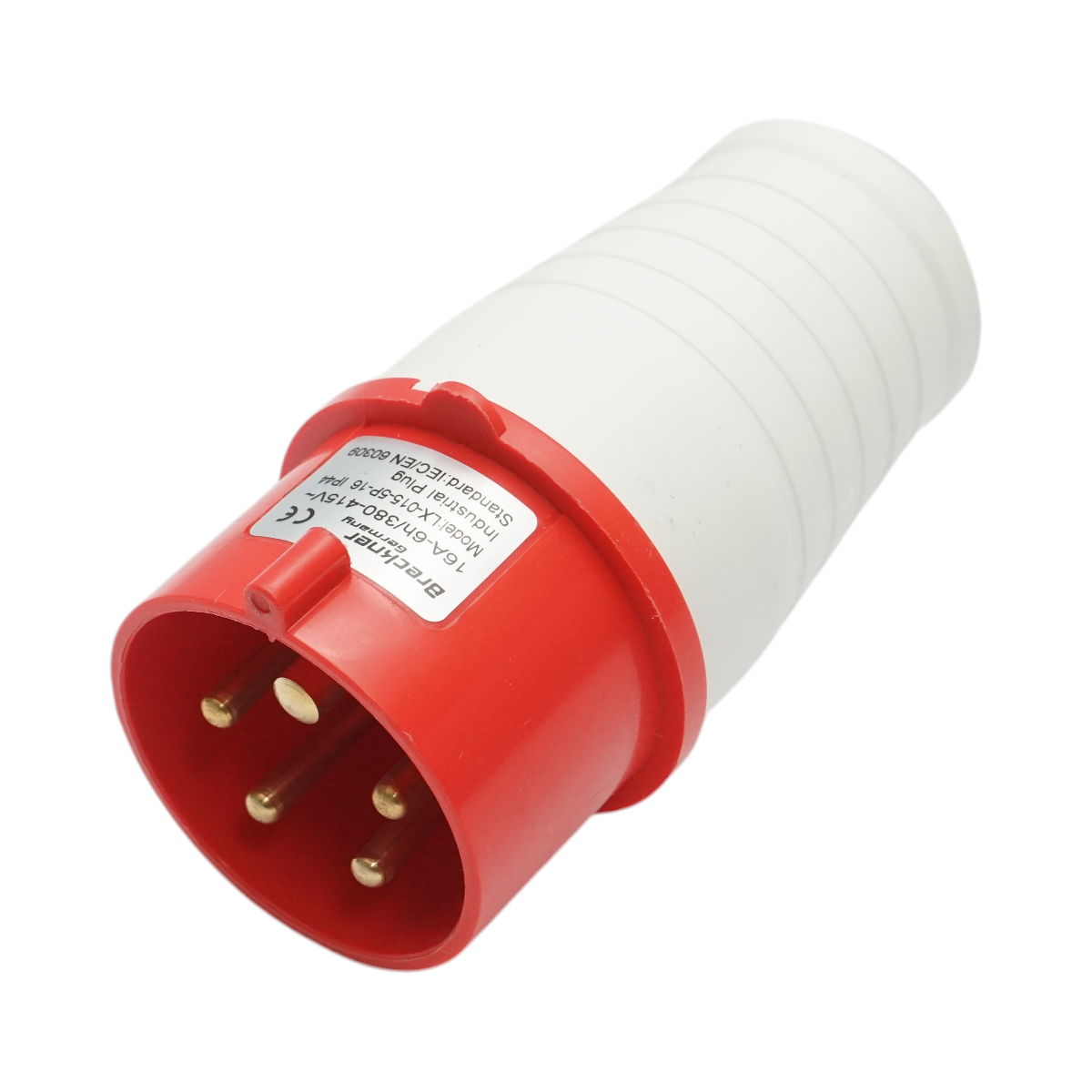 Stecher, fisa pentru priza industriala trifazata 16A, 415V, IP44, 6H Breckner Germany