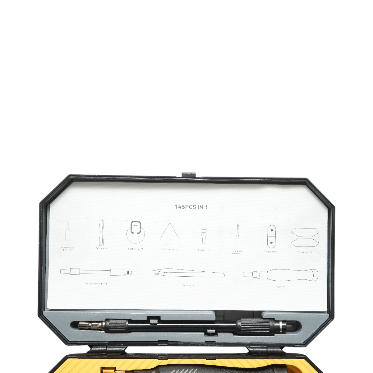 Trusa surubelnita de precizie profesionala cu biti torx, hex, cruce pentru electronice 145 piese Cr-V – imagine 6