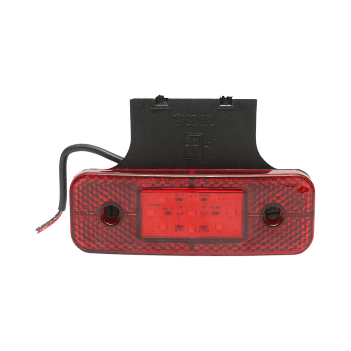Lampa semnalizare laterala LED 12/24V rosie cu suport 115x40x15mm Breckner Germany