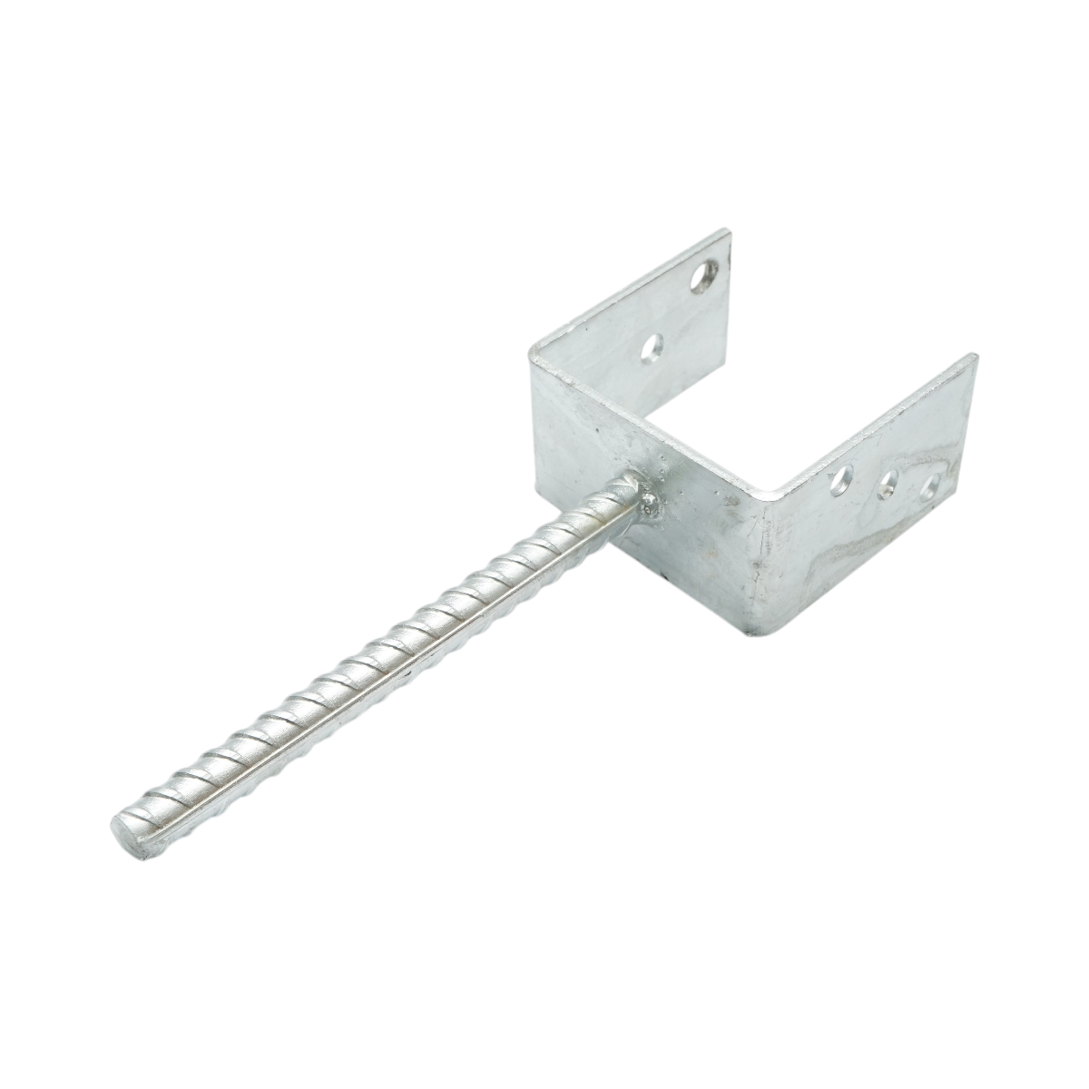Papuc reazem cu tija 101x60x102mm, grosime 4mm, otel zincat
