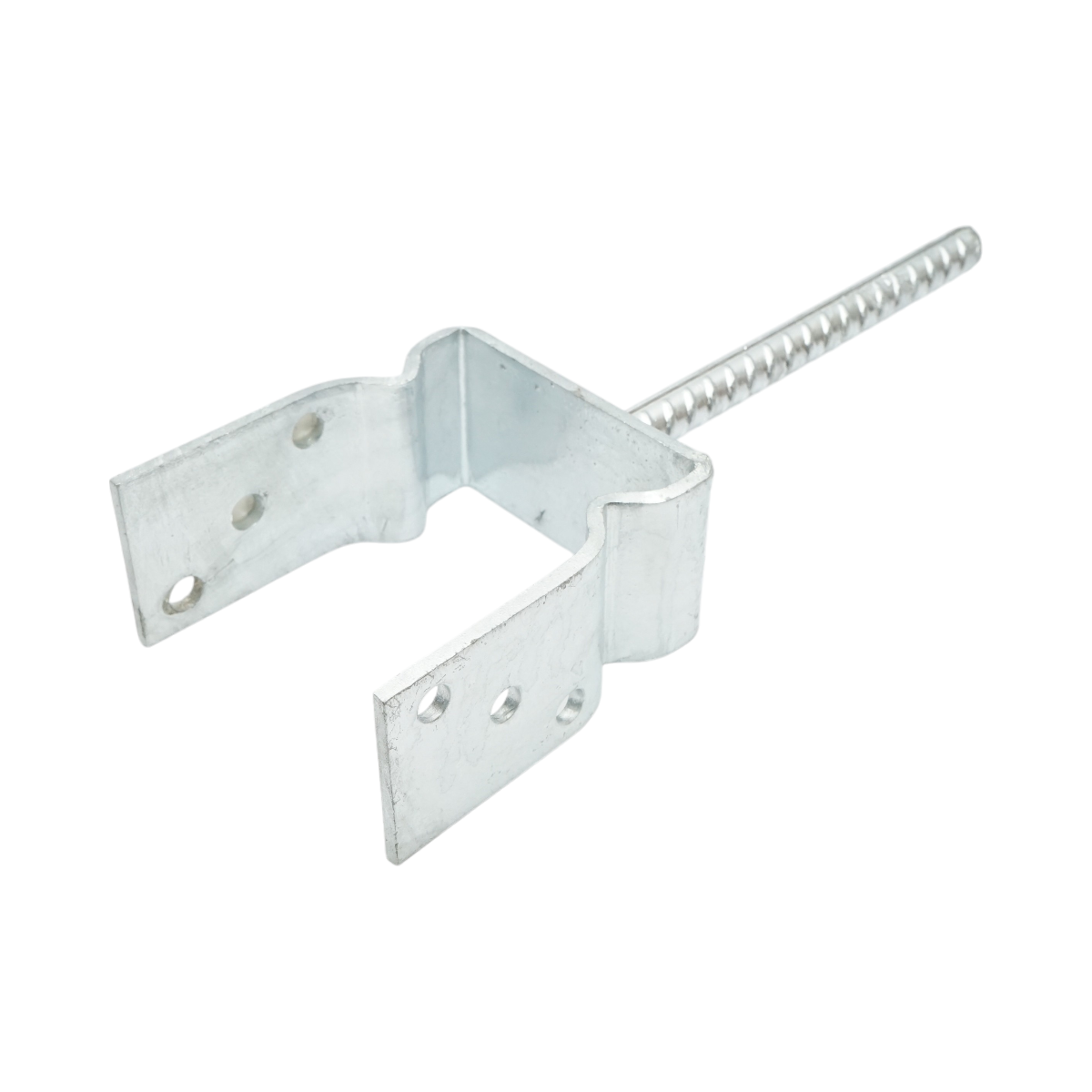 Papuc reazem cu tija 101x60x125mm, grosime 5mm, otel zincat – imagine 4