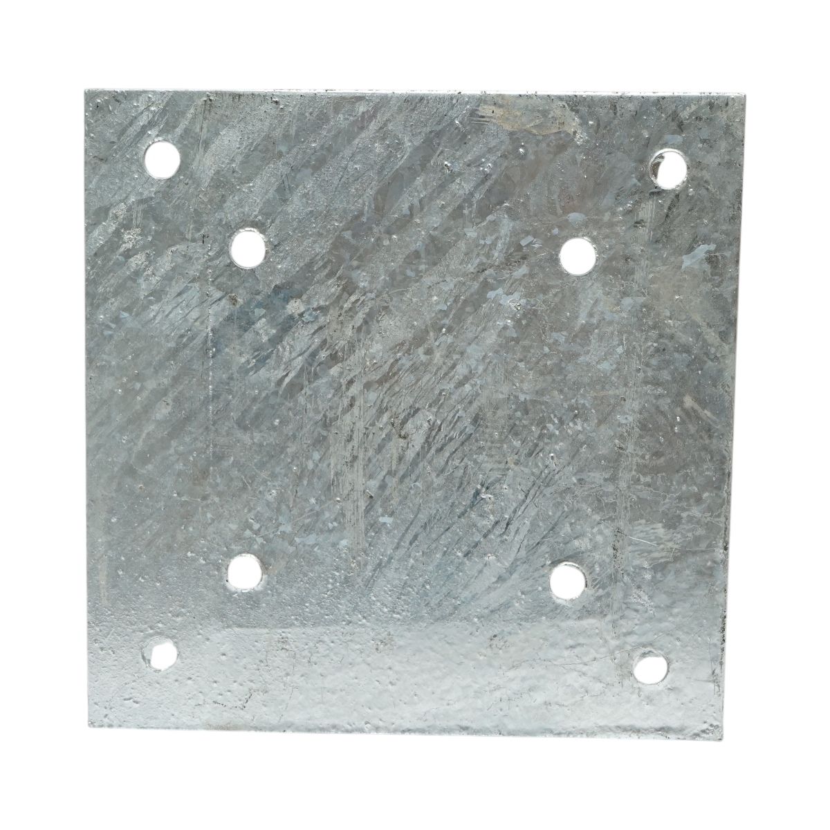 Suport stalp patrat aplicat 121x121x150mm, grosime 2mm, otel zincat – imagine 4