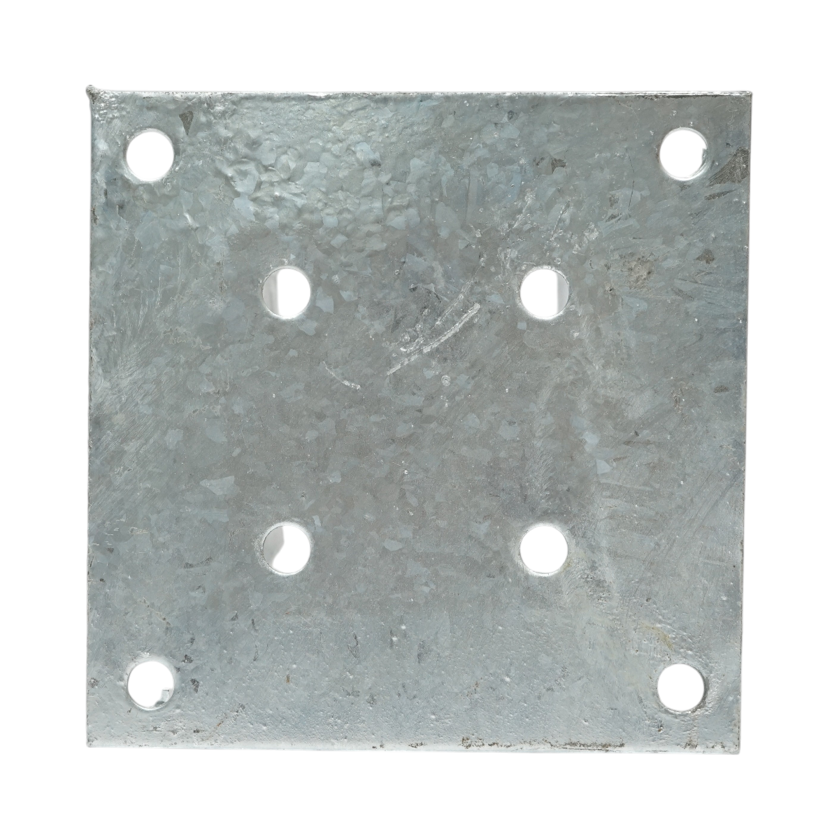 Suport stalp patrat aplicat 81x81x150mm, grosime 2mm, otel zincat – imagine 4