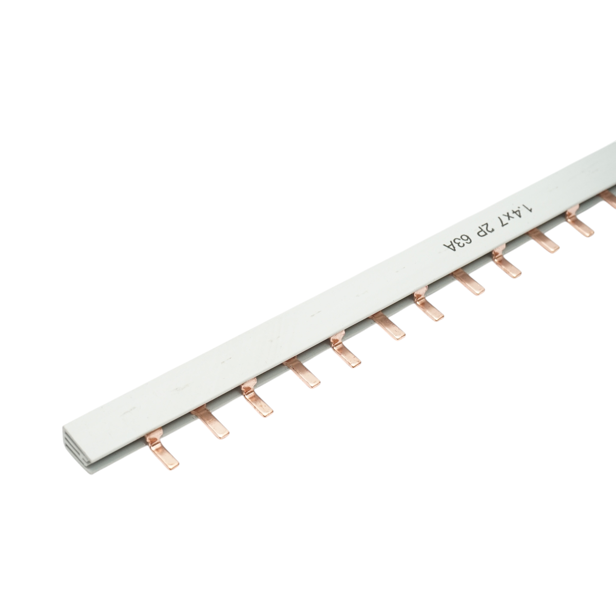 Pieptene, busbar monofazic 1m, 2P, 63A, 56 module pentru alimentare sigurante automate Longroad