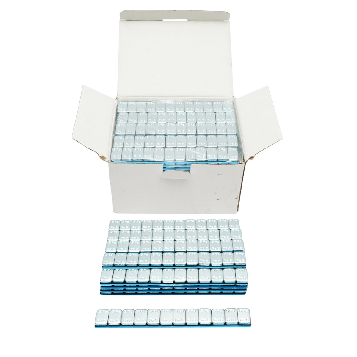 Contragreutati autoadezive zincate echilibrare roti Fe 60g (5gx12 buc) 100 benzi/cutie