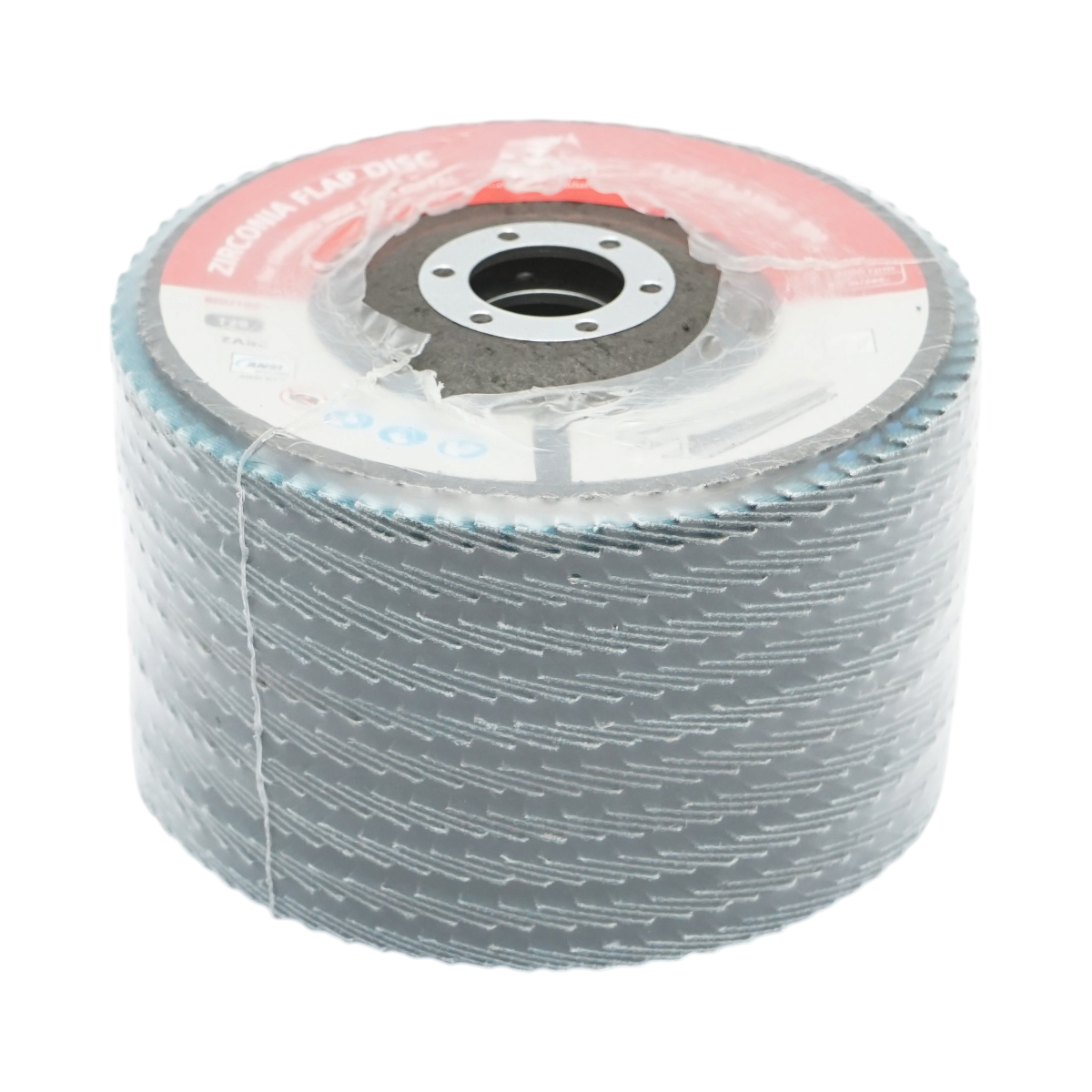 Disc lamelar abraziv cu zirconiu 125x22.23mm T29 R80 pentru slefuire, polizare metal si inox – imagine 3