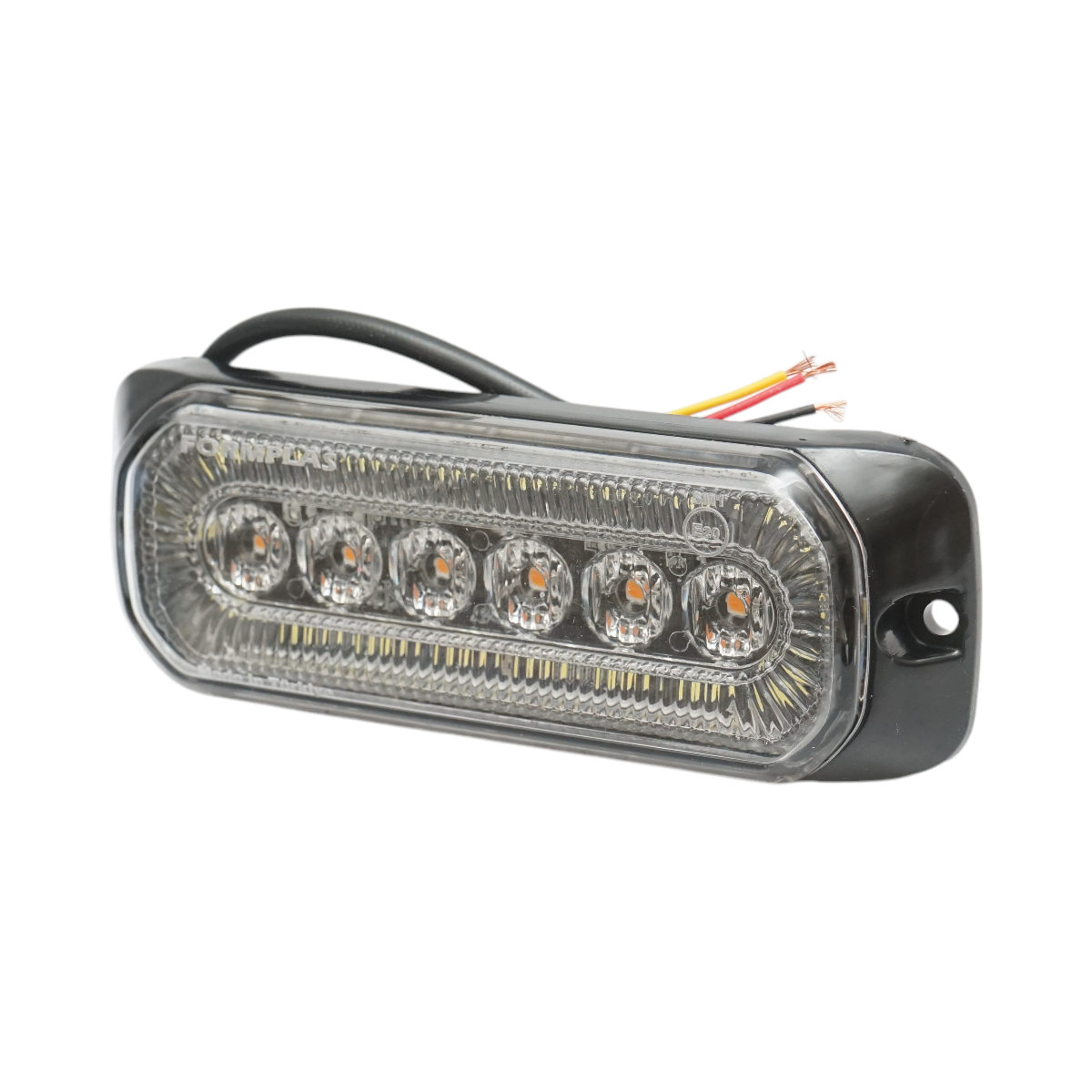 Lampa laterala stroboscopica LED 12-24V galben-alb 9 functii 132x46x19mm FR1287 – imagine 4