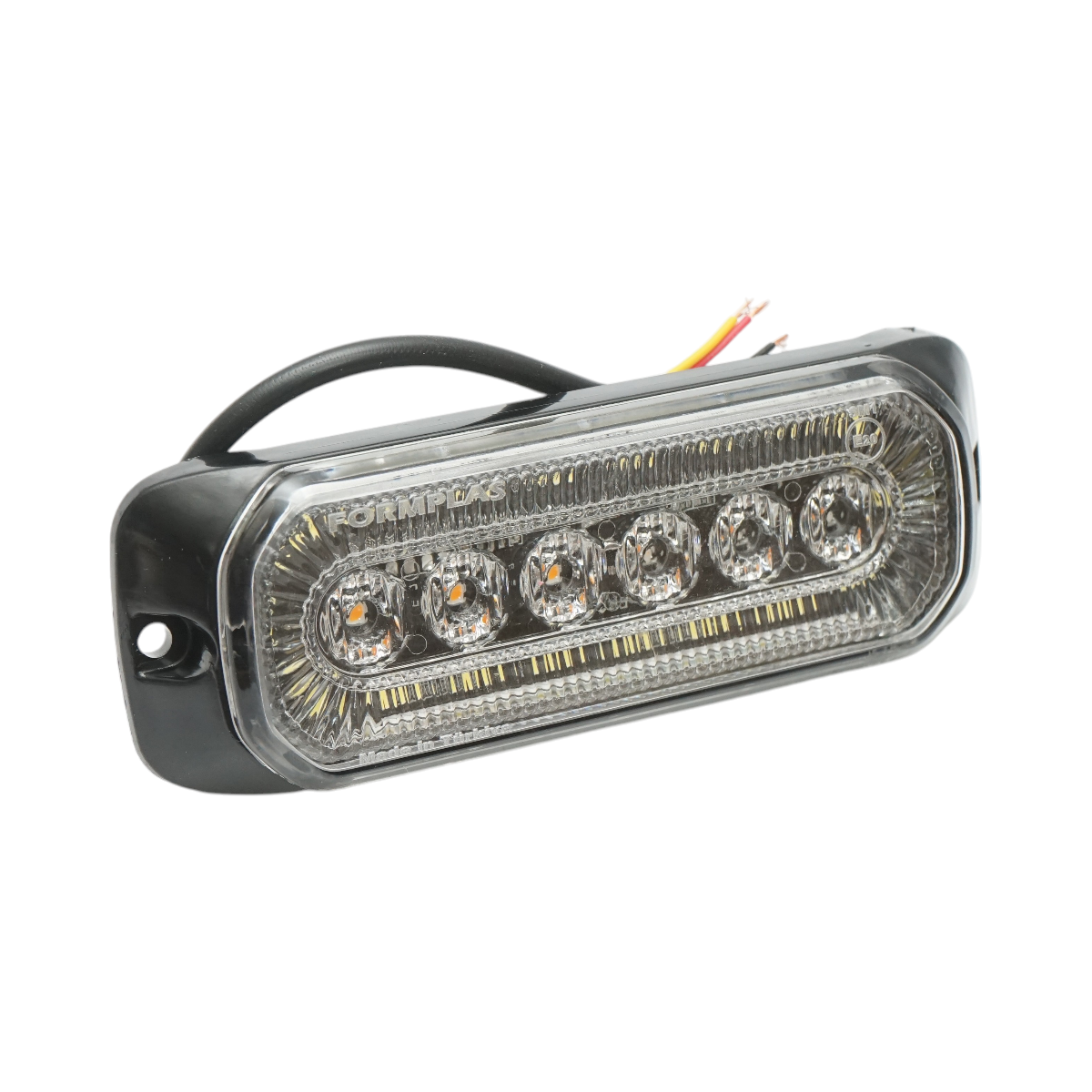 Lampa laterala stroboscopica LED 12-24V galben-alb 9 functii 132x46x19mm FR1287 – imagine 5