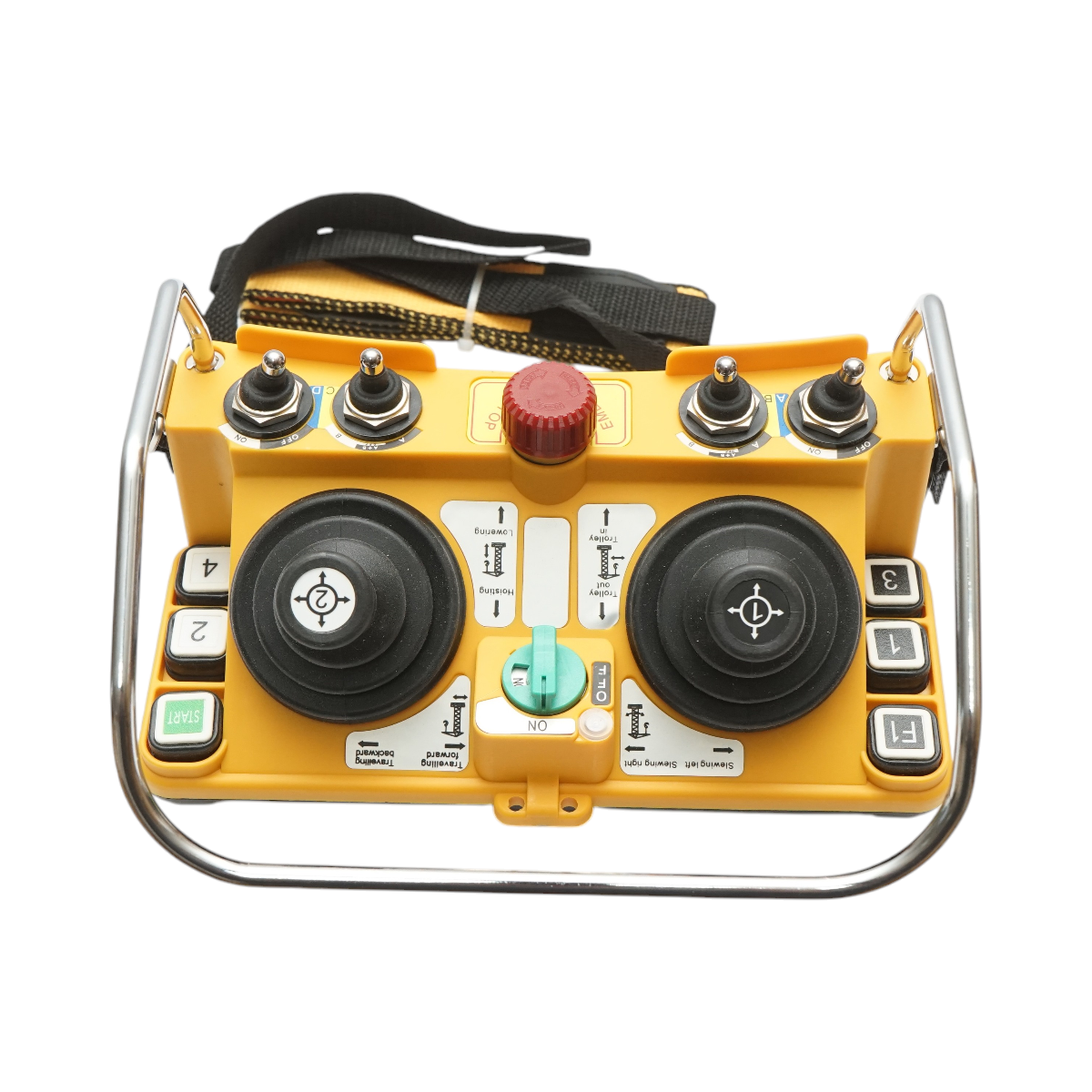 Telecomanda industriala wireless 380V AC cu joystick dublu si butoane IP65 Breckner Germany – imagine 2