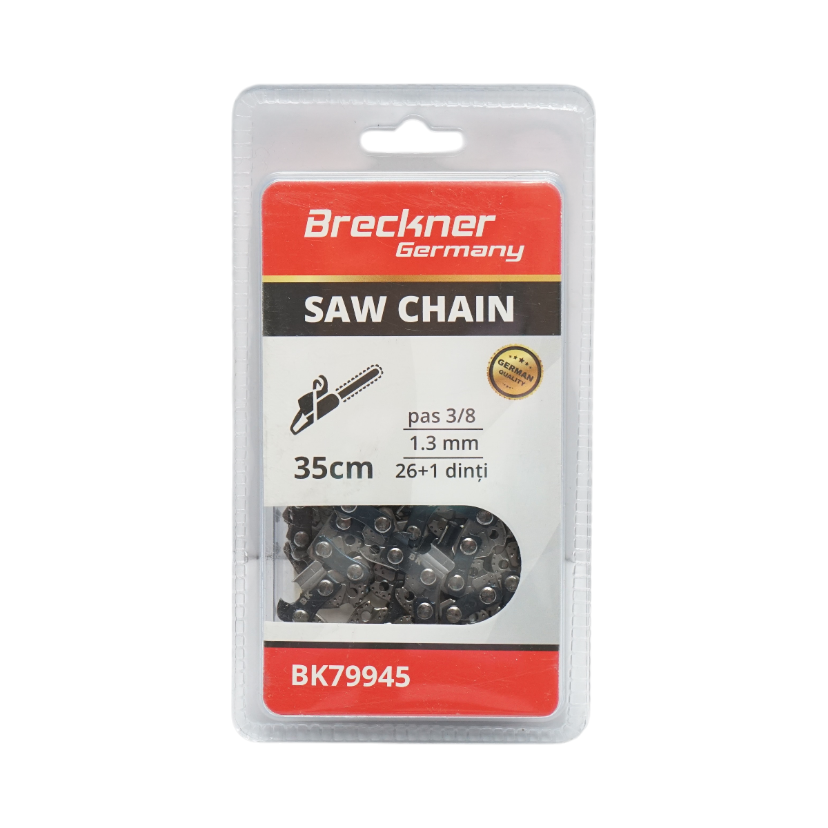 Lant drujba pas 3/8, 26+1 de dinti, 1.3mm, lungime 35cm Breckner Germany