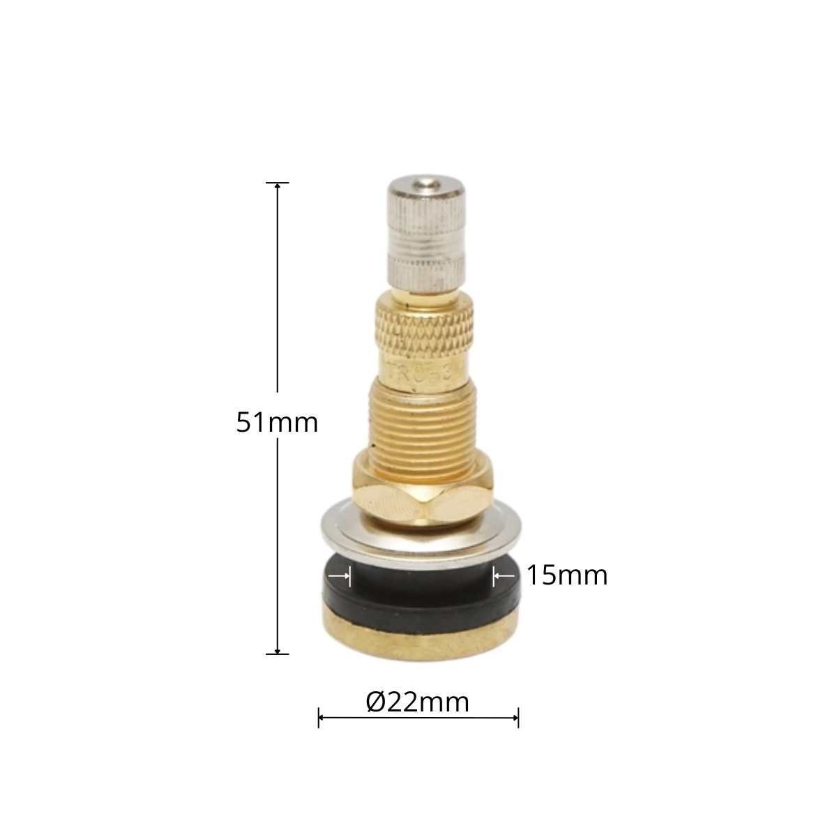 Valva agricola tubeless alama 51mm TR618A
