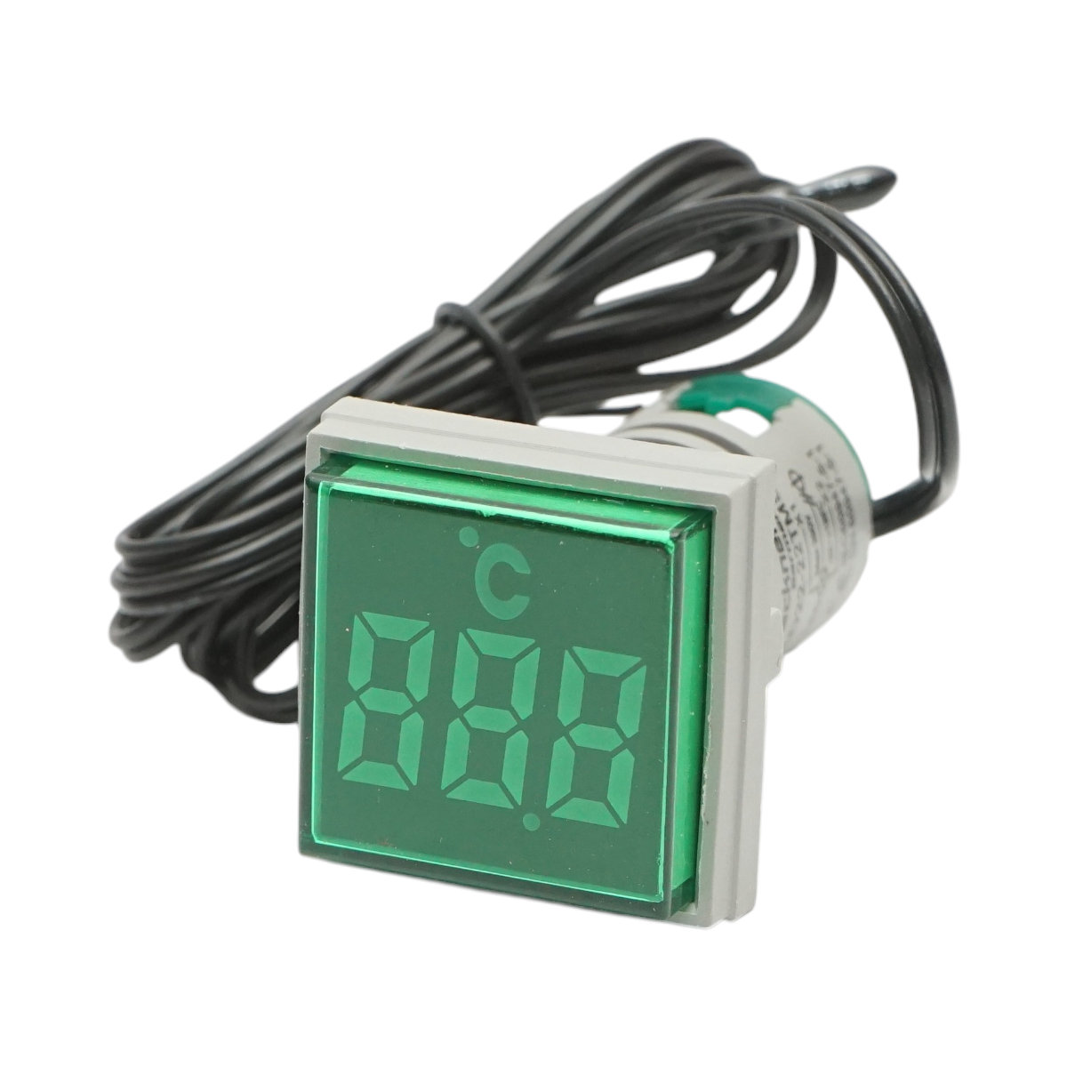 Indicator digital temperatura cu sonda LED verde 220V/380V AC Ø 22mm Breckner Germany