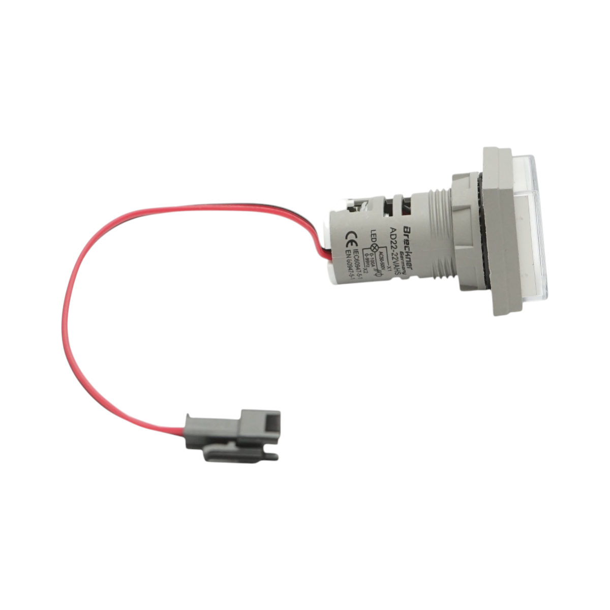 Indicator digital frecventa, ampermetru, voltmetru LED alb 0-99Hz/0-100A/50-500V AC Ø 22mm Breckner Germany – imagine 4