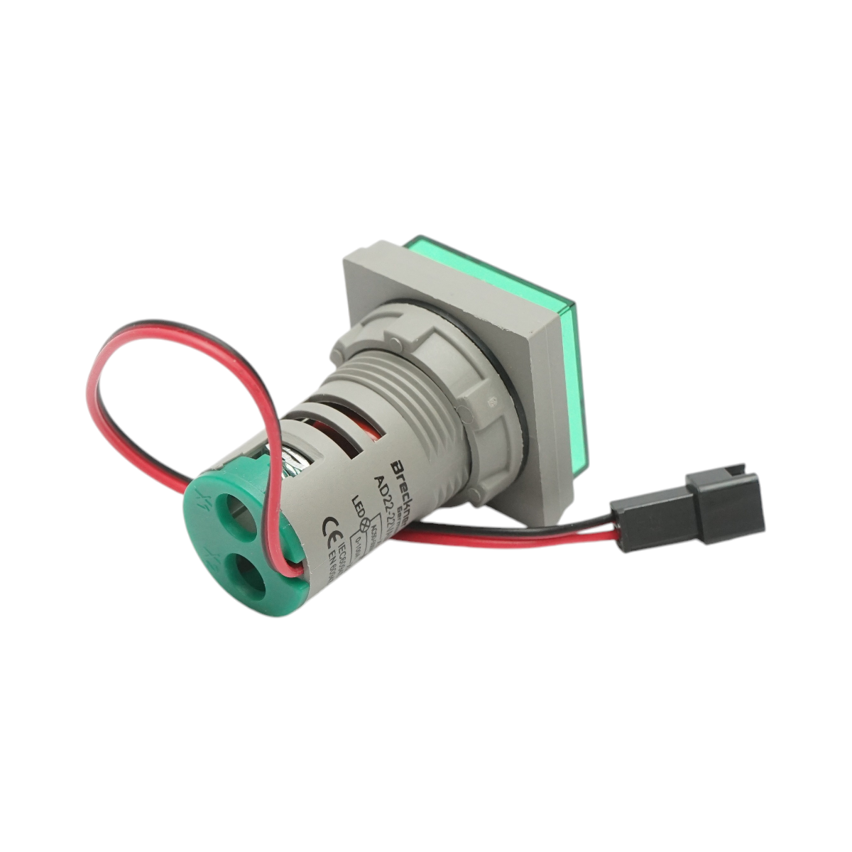 Indicator digital ampermetru si voltmetru LED alb 0-100A/50-500V AC Ø 22mm Breckner Germany – imagine 4