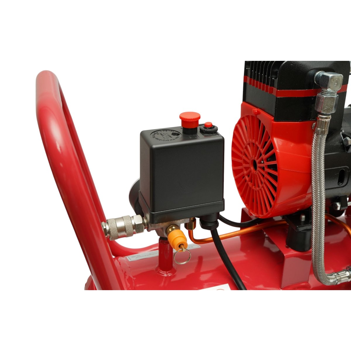 Compresor aer 24L, motor 2 cilindri 1kW/1.3CP, presiune maxima 8 bar, volum aer aspirat 130 L/min Breckner Germany – imagine 10