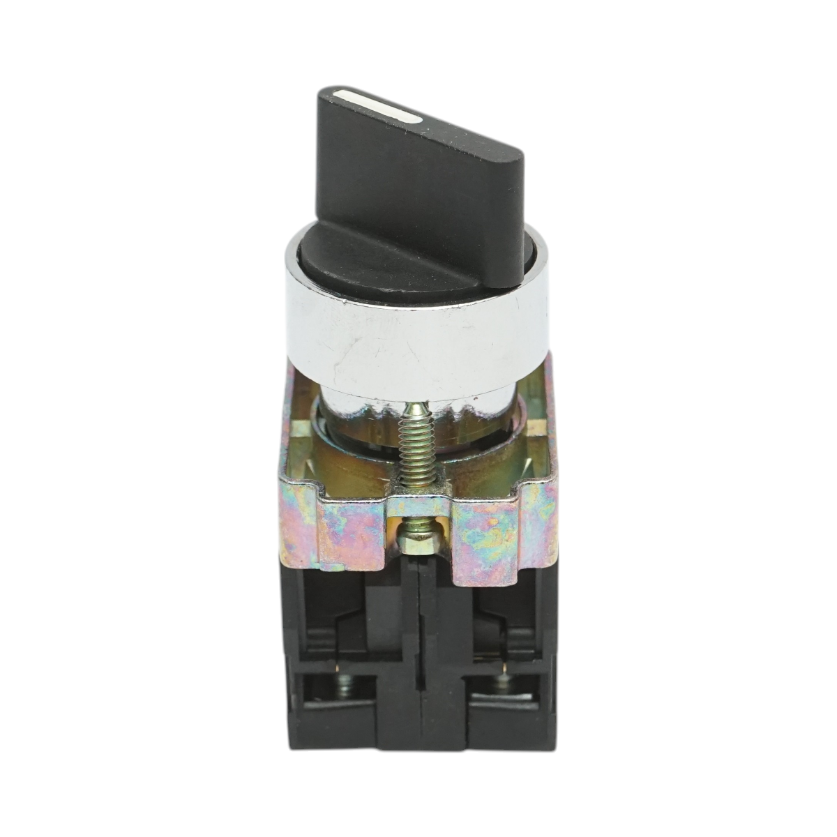Selector 2 pozitii negru cu revenire 1NO+1NC, 400V/10A, LAY5-BD45 Breckner Germany – imagine 2