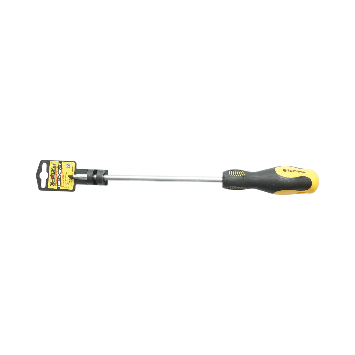 Surubelnita dreapta 8x200mm cu varf magnetic profesionala Cr-V Crownman