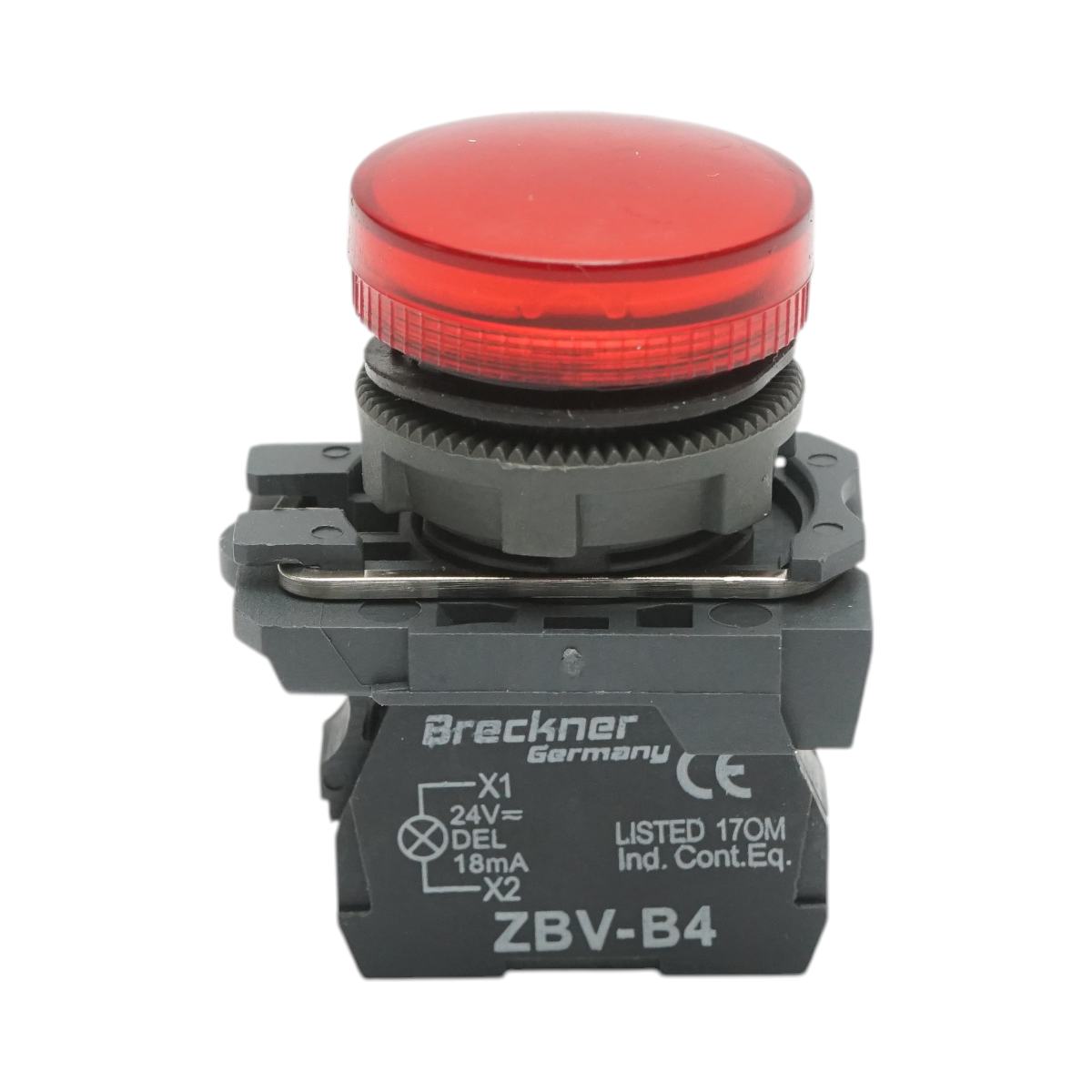 Indicator semnalizare LED rosu 1NO+1NC, 24V, 18mA, TB5 Breckner Germany