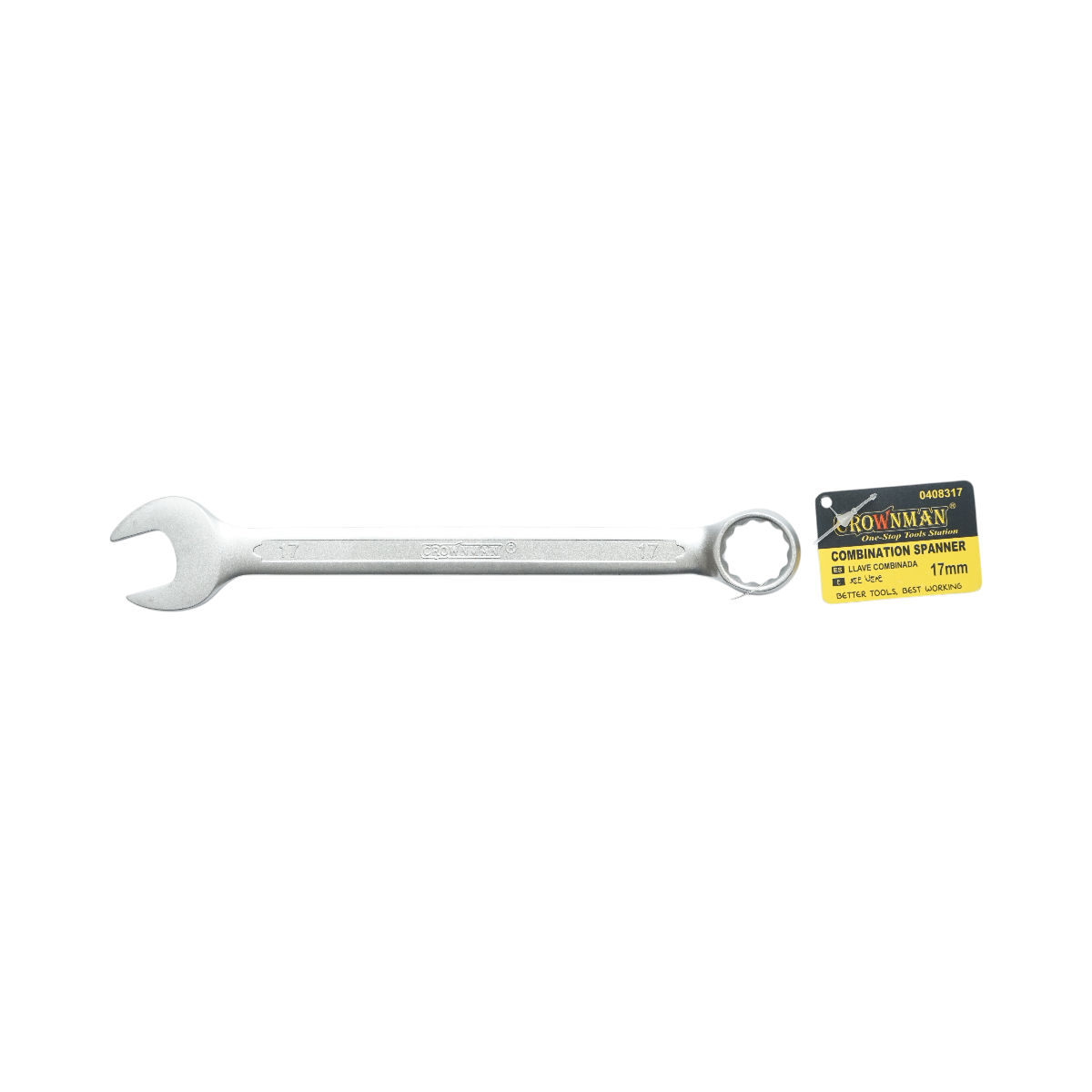 Cheie combinata fixa si inelara 17mm Cr-V Crownman