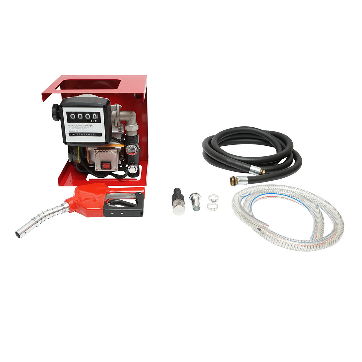 Pompa transfer motorina 220V 550W Breckner  Debit 60L/min. (Kit cu contor, furtun aspiratie 1,5M, furtun transfer 4M, Pistol)