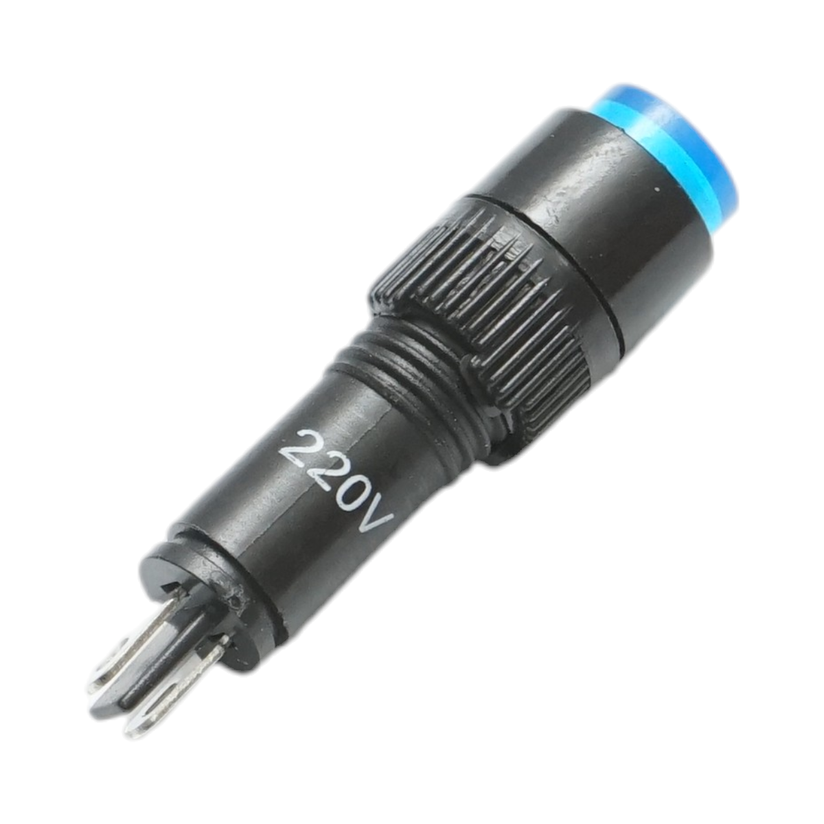 Indicator semnalizare industrial LED albastru 220V Ø 8mm Breckner Germany – imagine 3