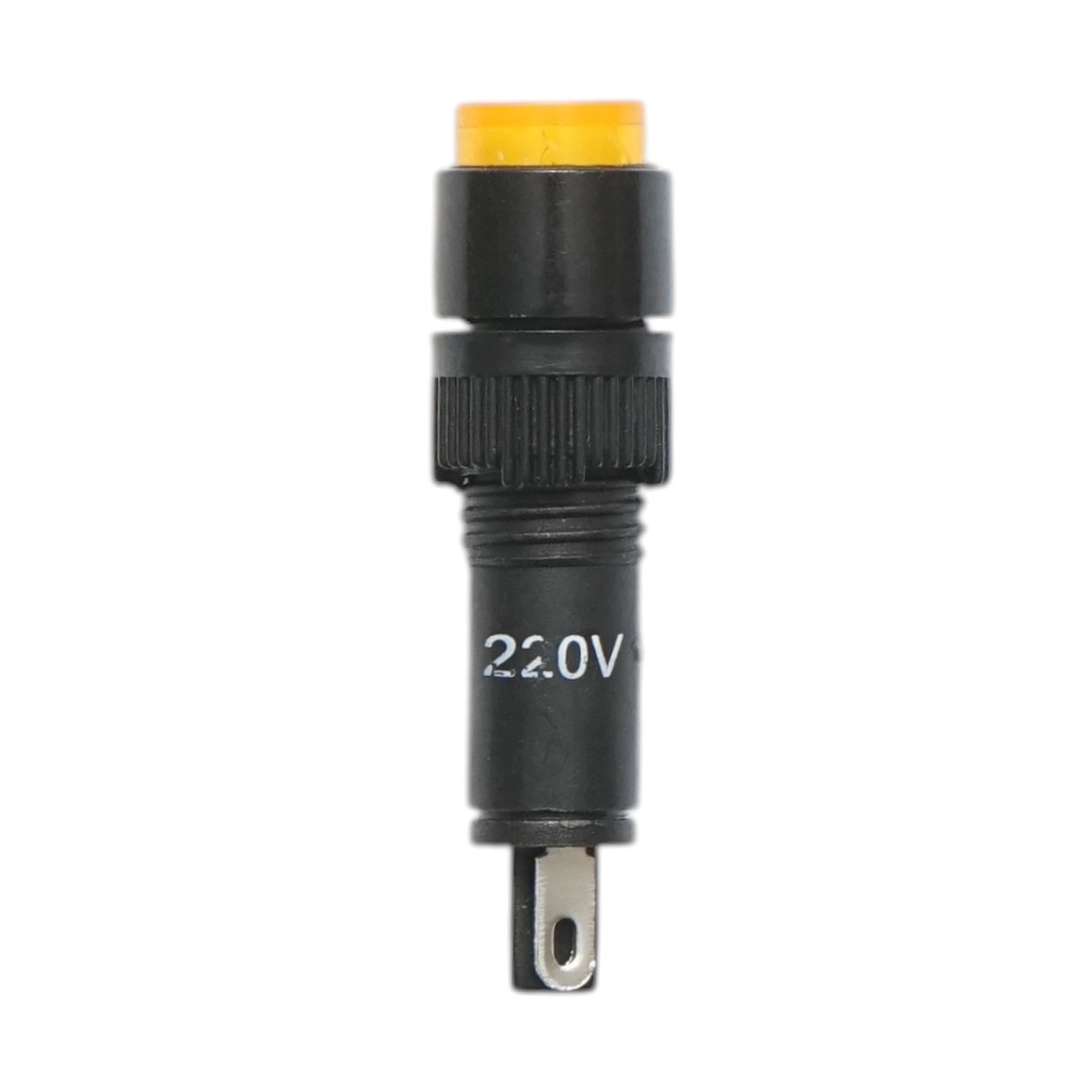 Indicator semnalizare industrial LED galben 220V Ø 8mm Breckner Germany