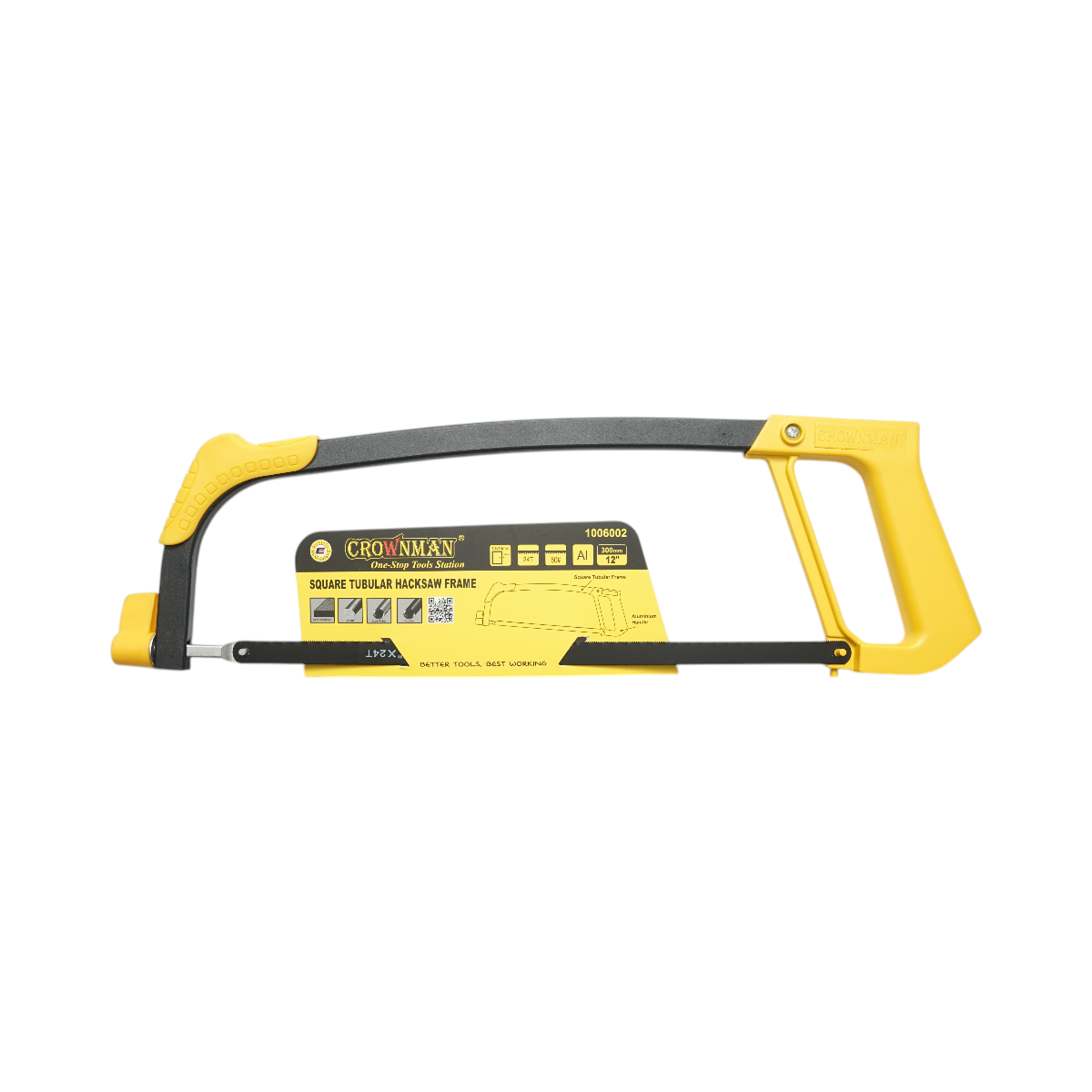 Fierastrau bomfaier manual aluminiu 300mm pentru metal, lemn Crownman