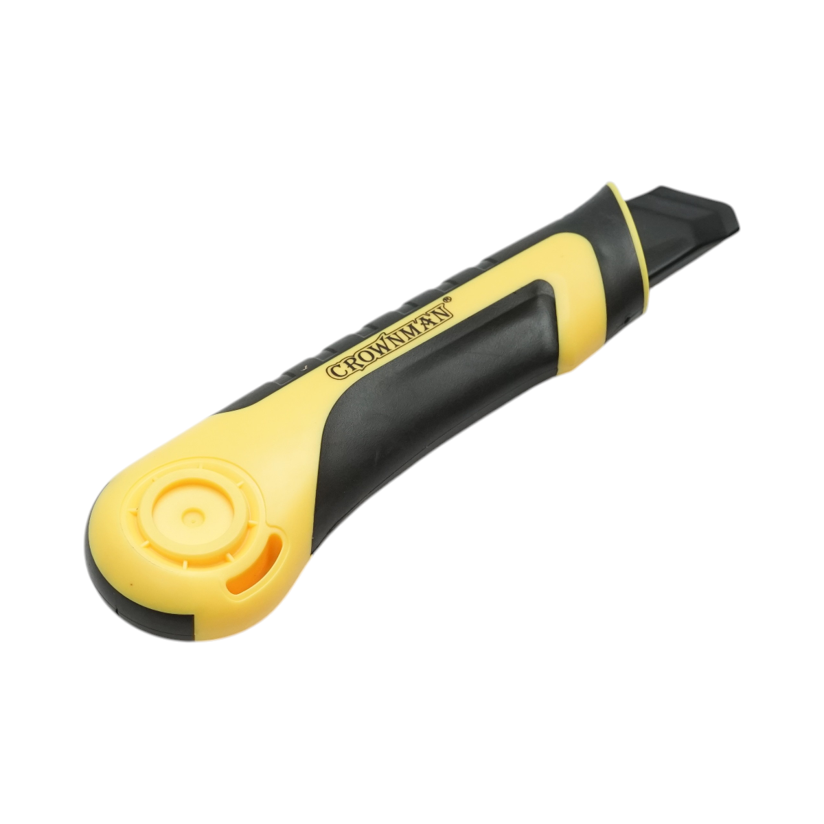 Cutit cutter profesional cu lama otel 18mm SK5, corp ABS cu maner TPR Crownman – imagine 4
