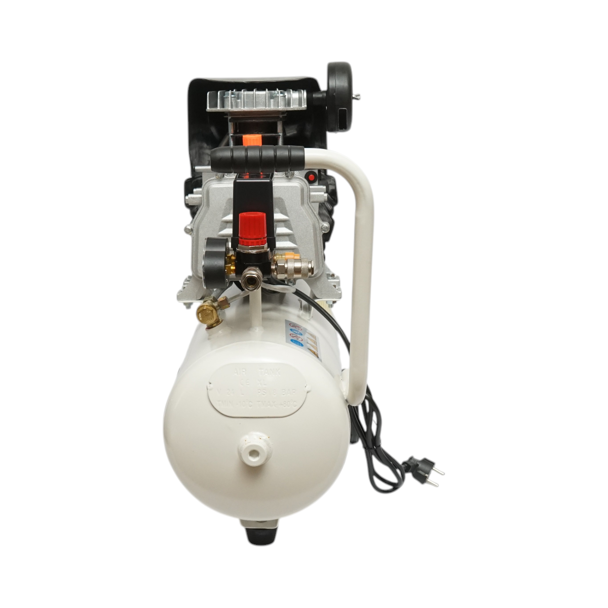 Compresor aer 24L, putere motor 1.5KW/2CP, presiune maxima 8 bar, volum aer aspirat 184 L/min Breckner Germany – imagine 4