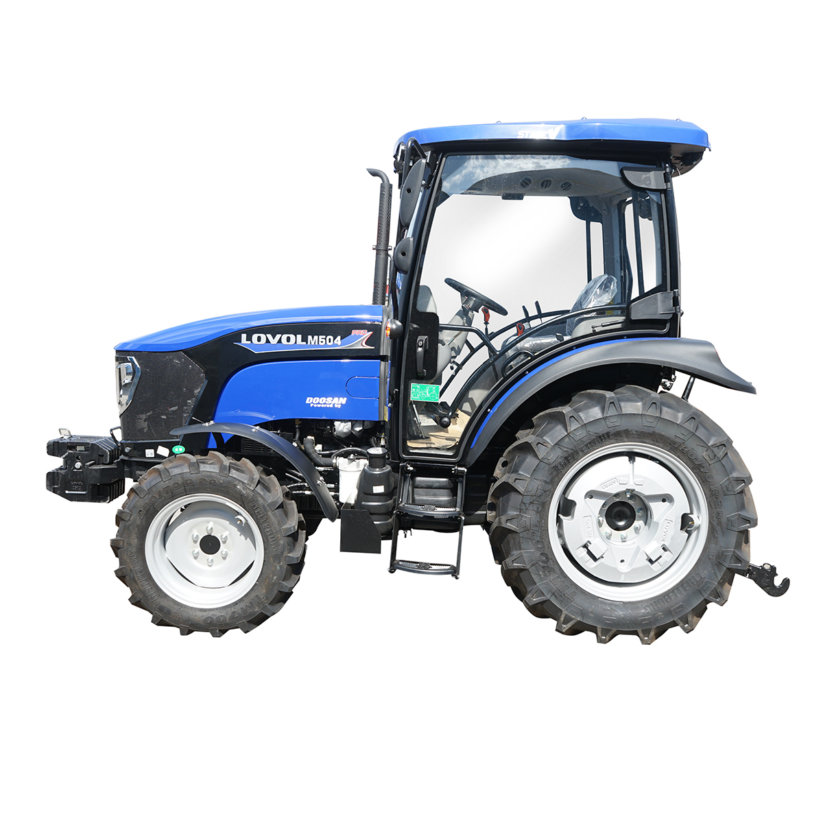 Tractor 50HP 4x4 cu cabina inmatriculabil, aer conditionat, motor Hyundai turbo diesel DM02 LOVOL M504 PRO – imagine 3