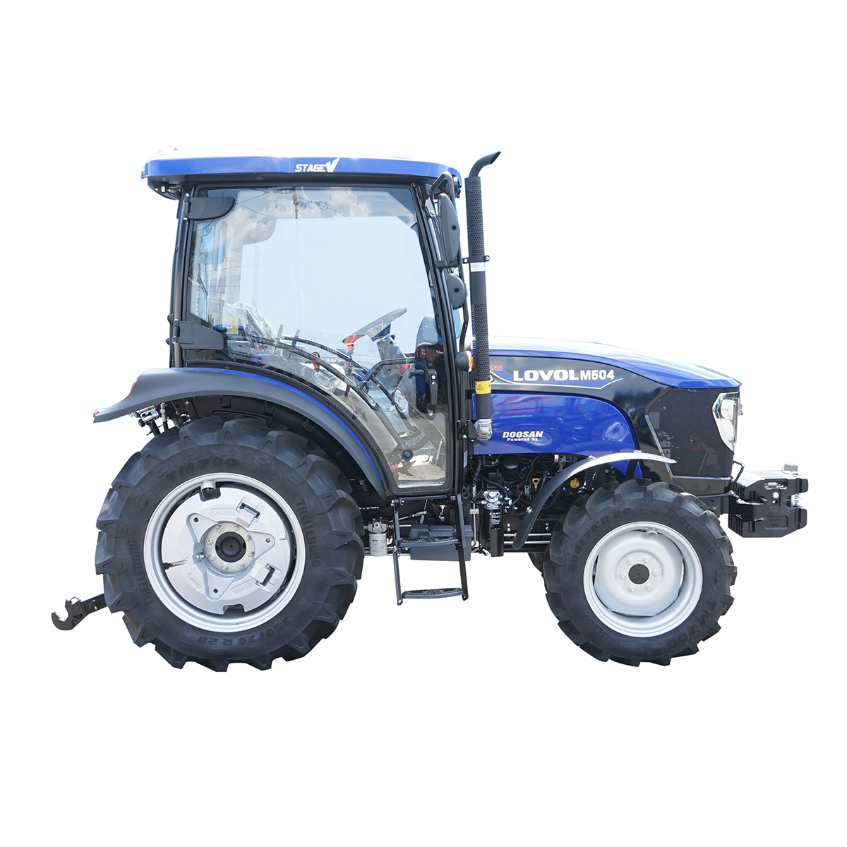 Tractor 50HP 4x4 cu cabina inmatriculabil, aer conditionat, motor Hyundai turbo diesel DM02 LOVOL M504 PRO – imagine 5