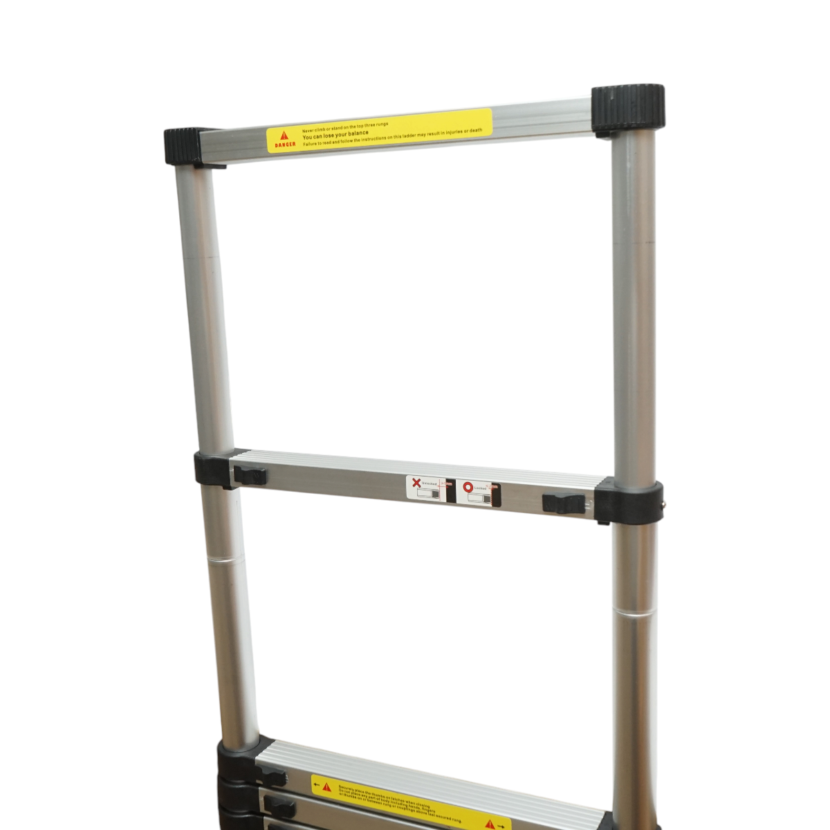 Scara aluminiu telescopica 3.8m, 13 trepte antiderapante, sarcina maxima 150kg Breckner Germany – imagine 7