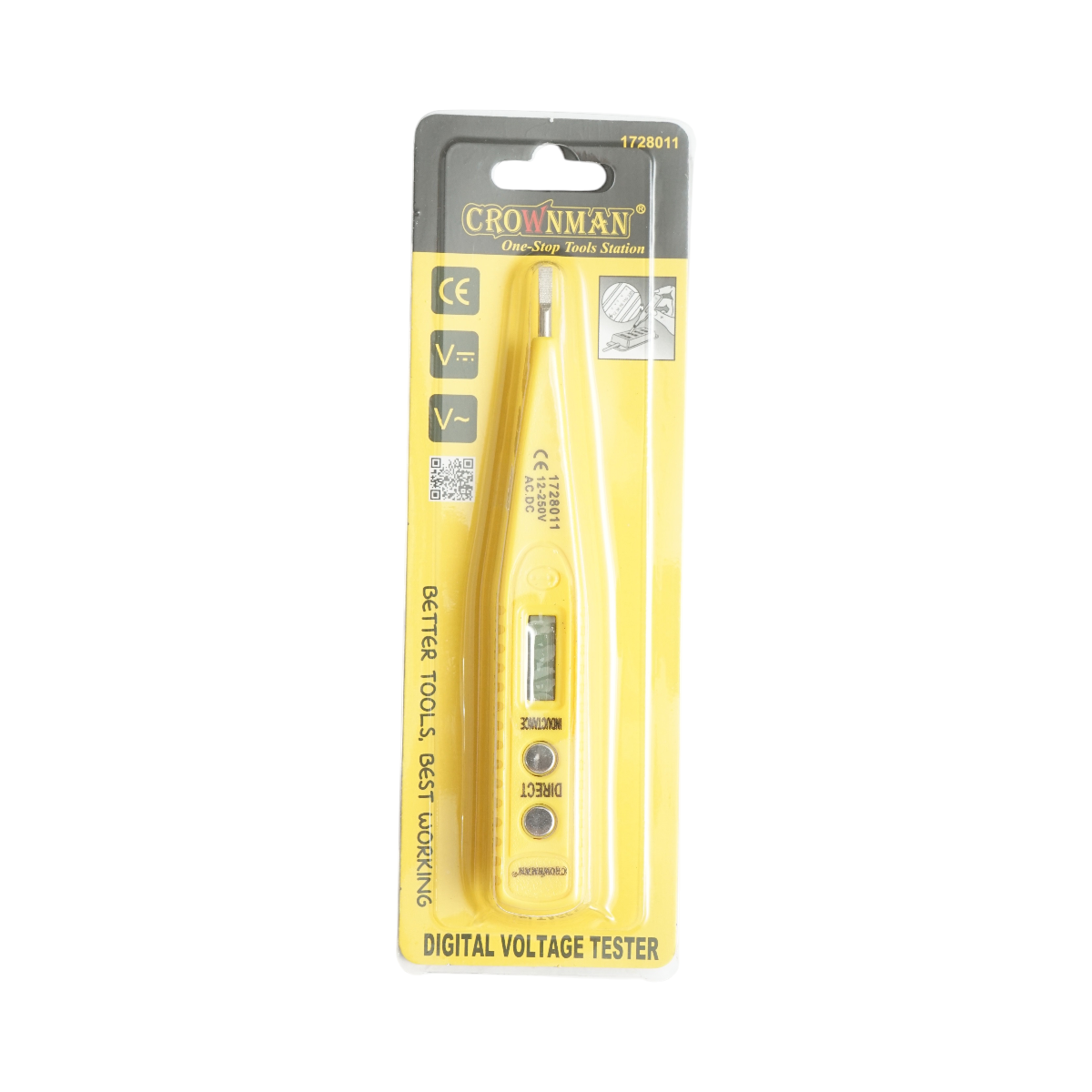 Surubelnita tester de tensiune digital 12-250V AC/DC, 3x136mm Crownman – imagine 2