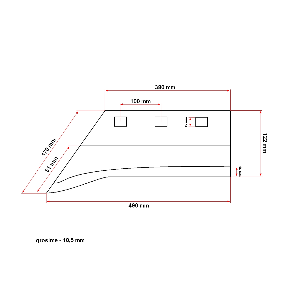Brazdar plug cu cioc tip PP4 sormaitat model Ucraina – imagine 4