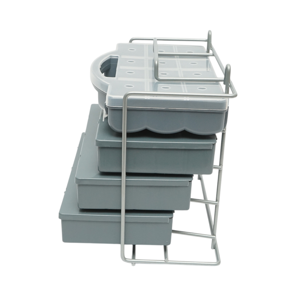 Trusa suruburi pentru lemn, metrice, inch cu piulite si saibe 1200 piese – imagine 3