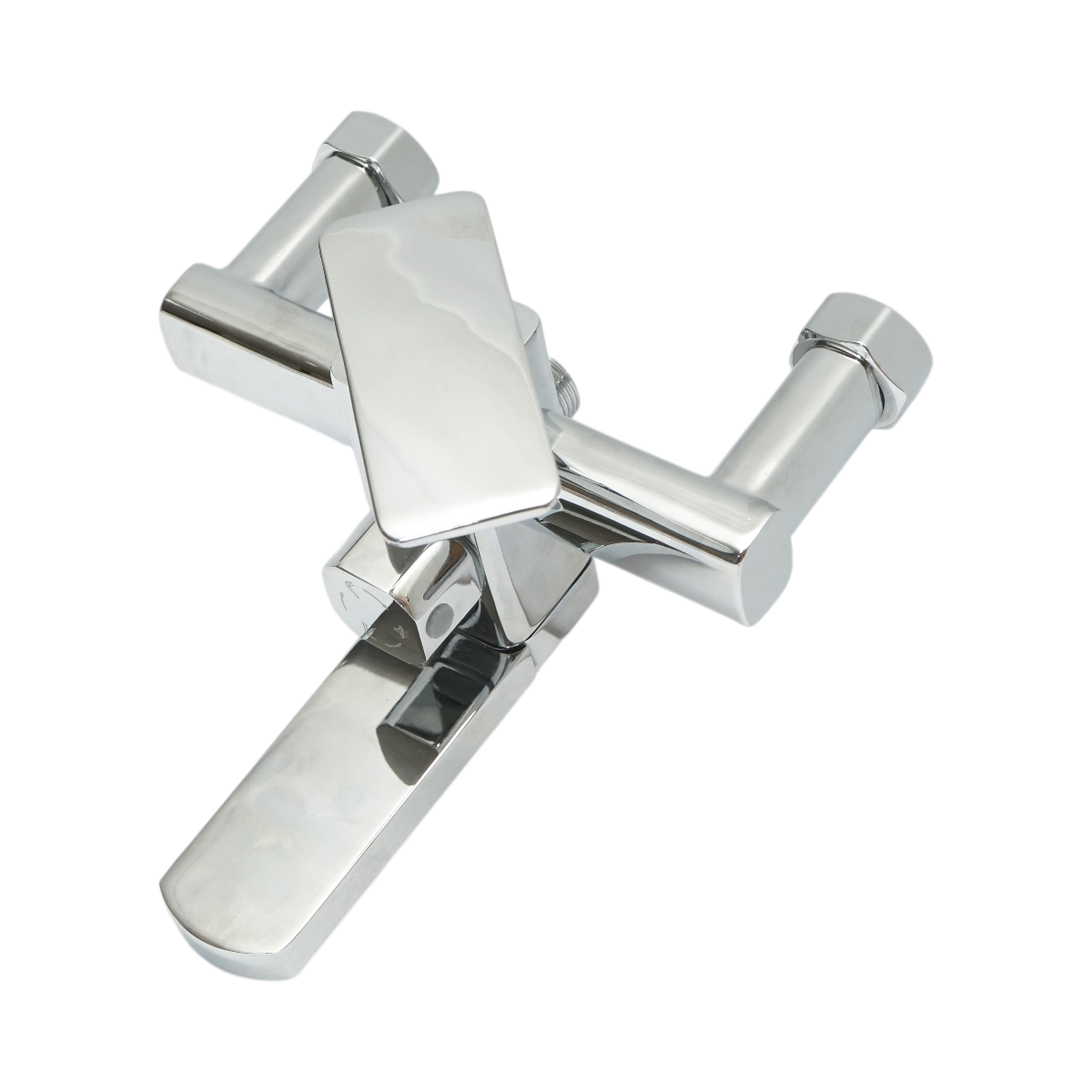 Set dus multifunctional de perete cu dus de mana, pipa cada, dus dreptunghiular, cartus ceramic, crom lucios – imagine 6