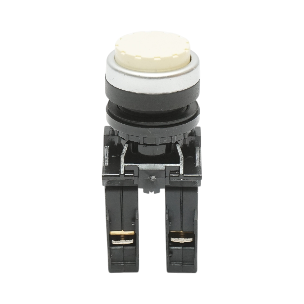 Buton comanda convex cu revenire alb 1NO+1NC, 10A/600V AC, 1A/250V DC LA42 Breckner Germany – imagine 2