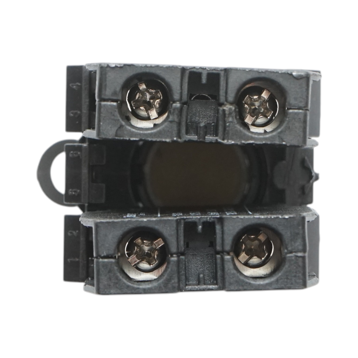 Buton comanda convex cu revenire alb 1NO+1NC, 10A/600V AC, 1A/250V DC LA42 Breckner Germany – imagine 5