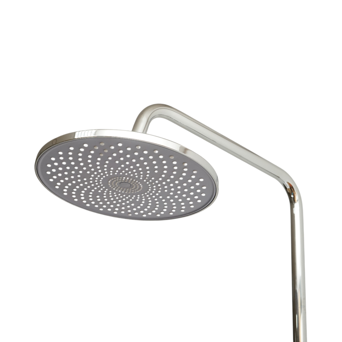 Set dus multifunctional de perete cu dus de mana, pipa cada, dus rotund, cartus ceramic, crom lucios – imagine 5