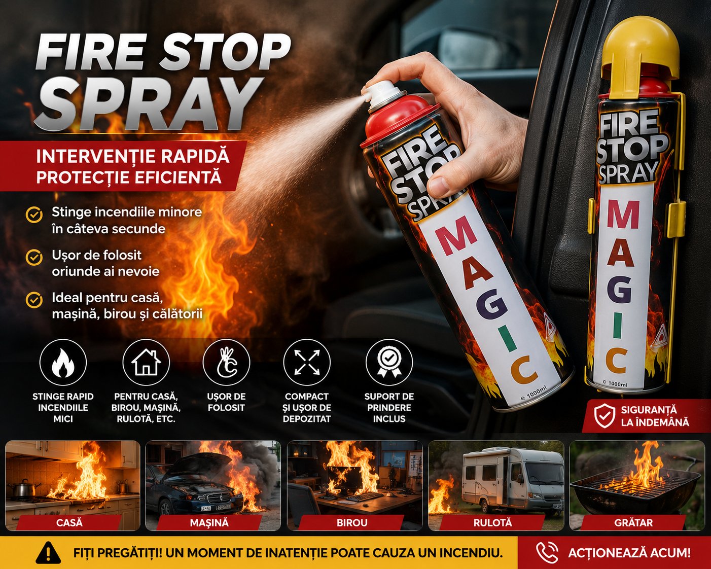 Spray stingator incendiu Magic 1000ml