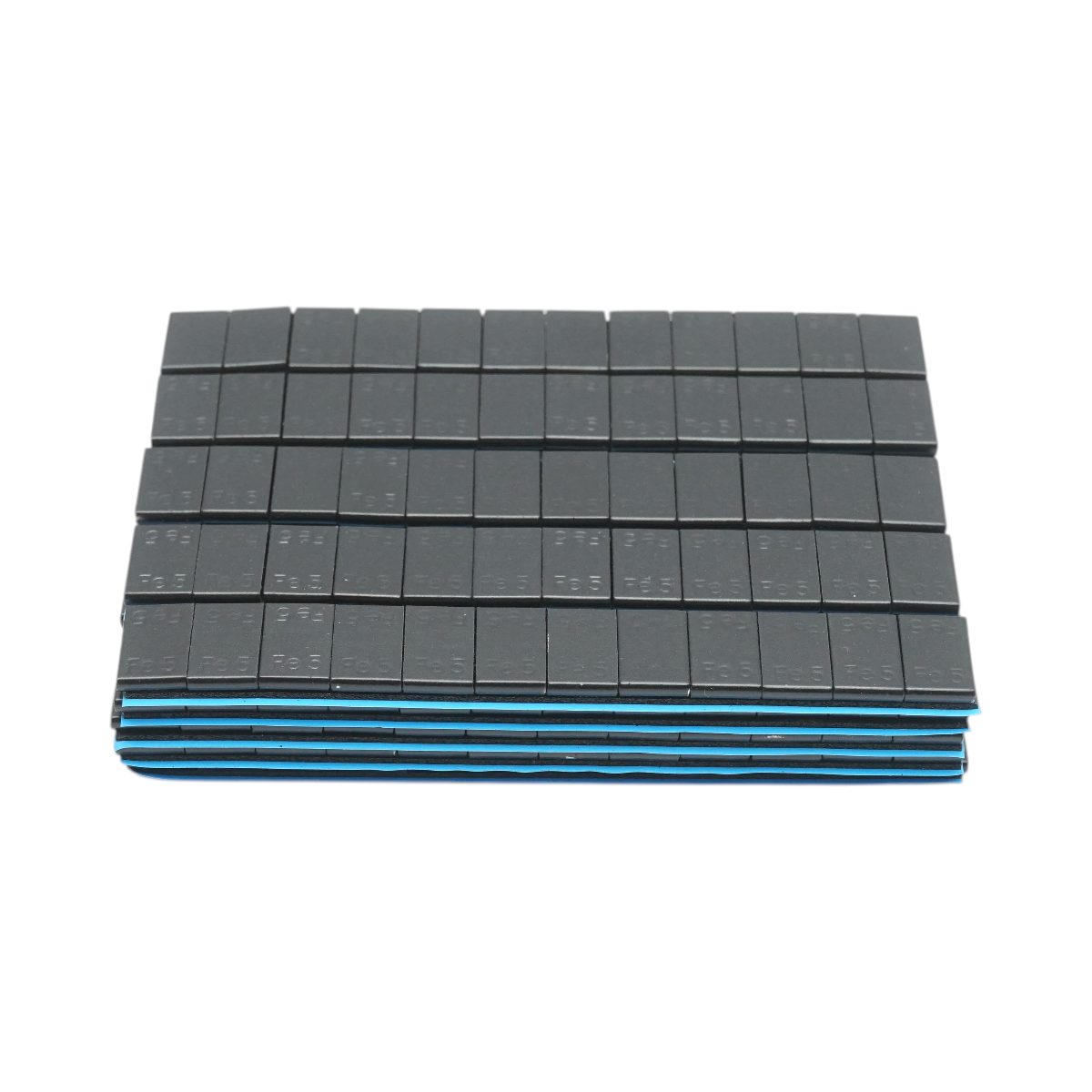 Contragreutati autoadezive negre echilibrare roti Fe 60g (5gx12 buc) 100 benzi/cutie – imagine 2
