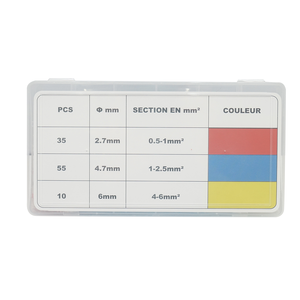 Trusa 100 conectori termocontractabili cu inel de cositor 0.5-6mm2 – imagine 3