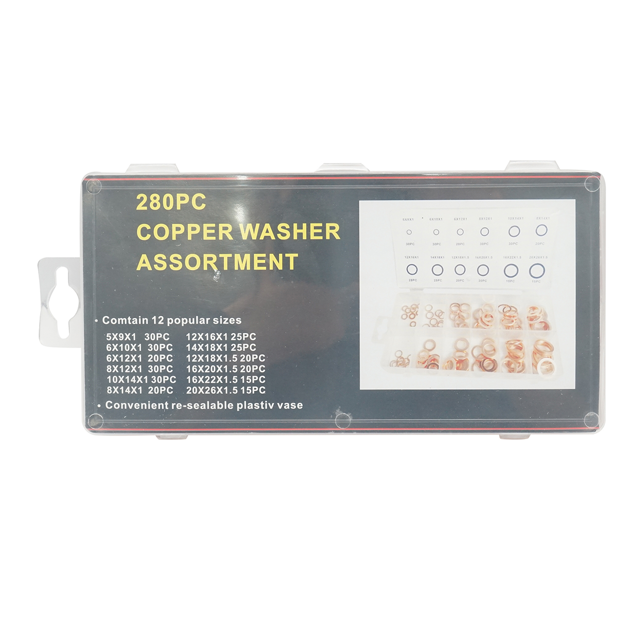 Trusa saibe cupru 5-20mm 280 piese – imagine 3