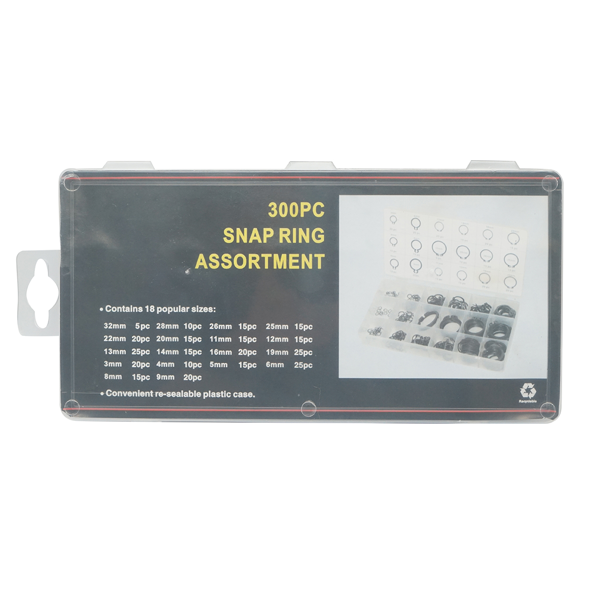Trusa inele siguranta seeger exterioare 3-32mm 300 piese – imagine 3