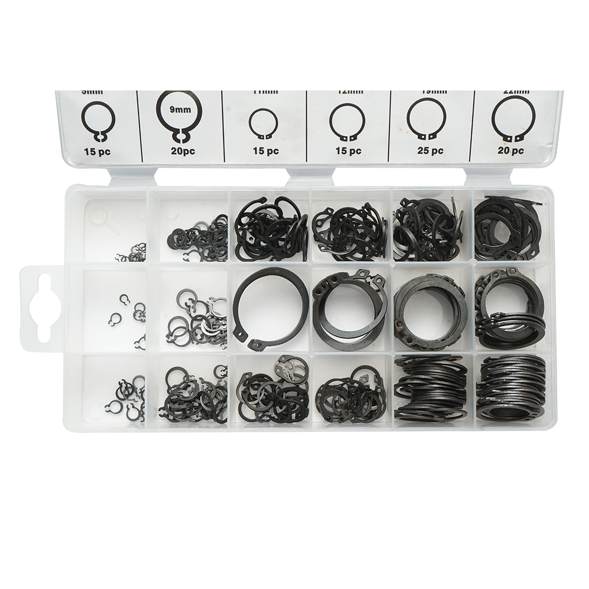 Trusa inele siguranta seeger exterioare 3-32mm 300 piese – imagine 5