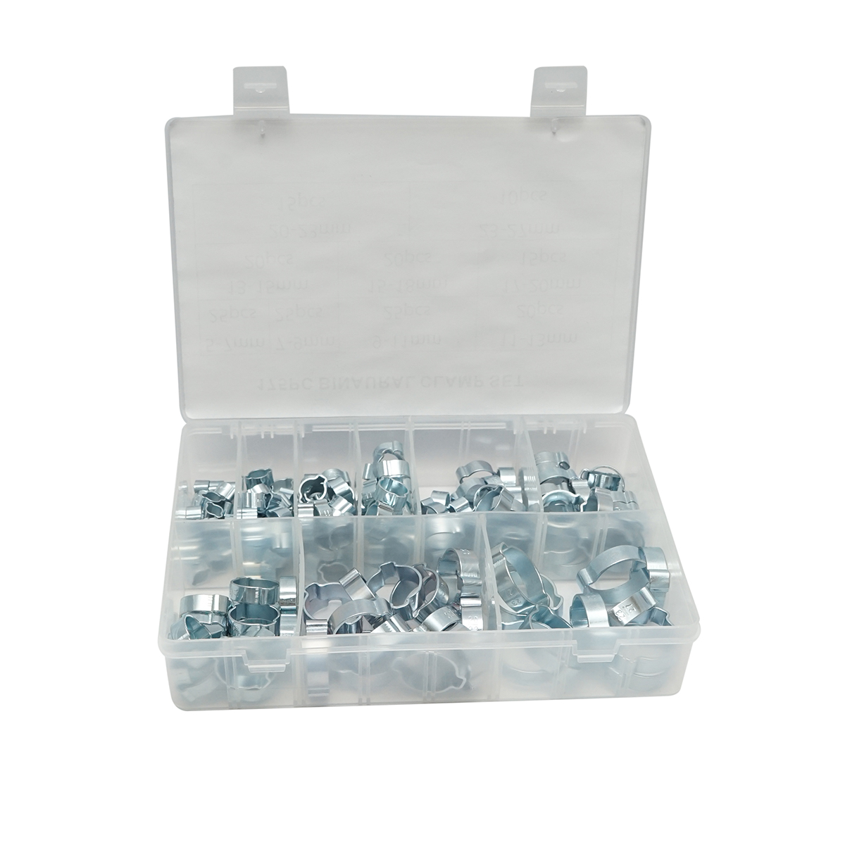 Trusa coliere metalice cu urechi 5-27mm 175 piese
