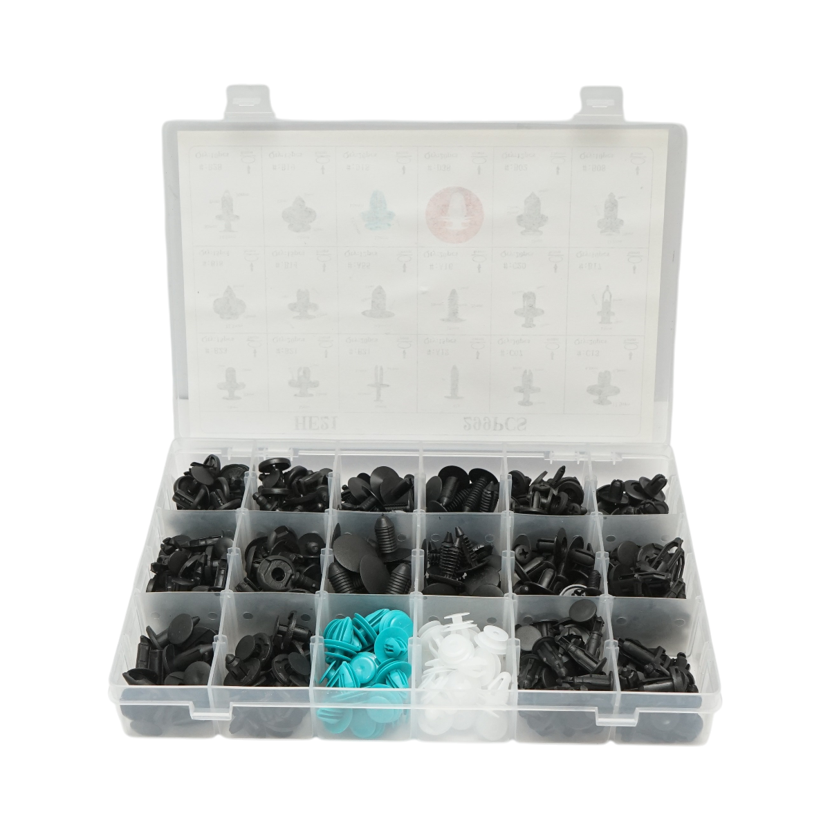 Trusa clipsuri plastic auto universale 299 piese